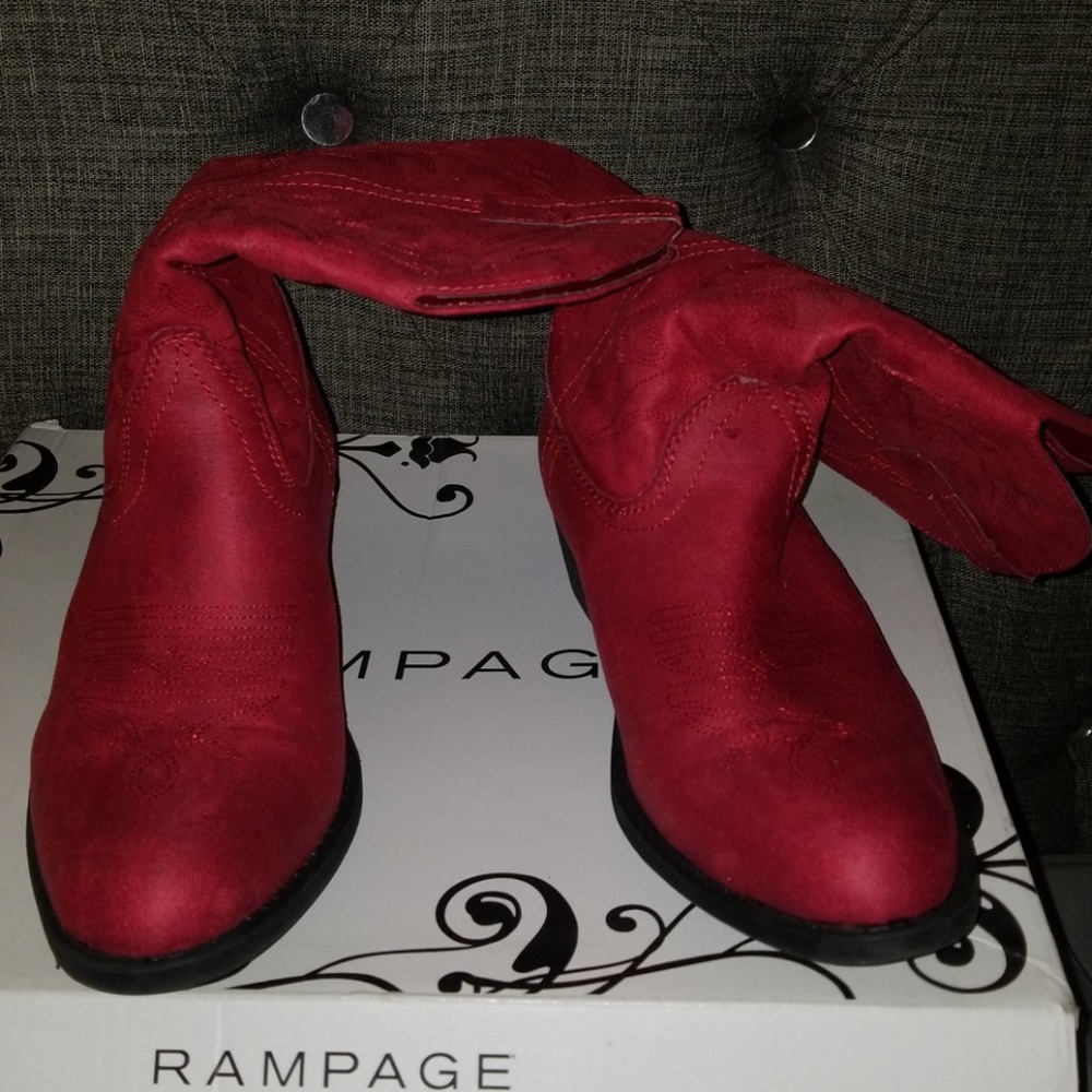 Red cowgirl boots